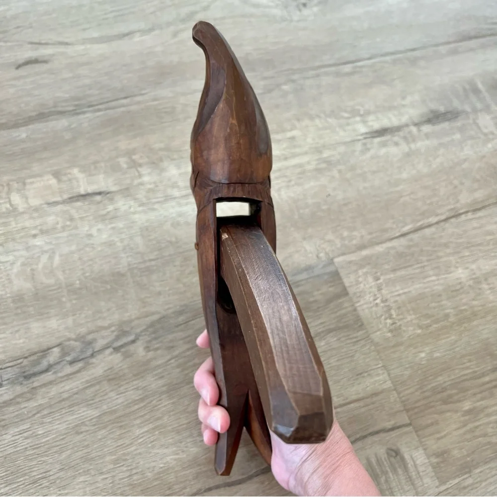 Vintage Rothenburg‎ Gnome Hand Carved Wooden Nutcracker